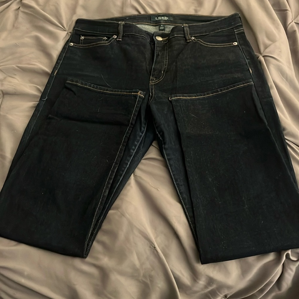 Ralph Lauren dark denim straight leg size 12